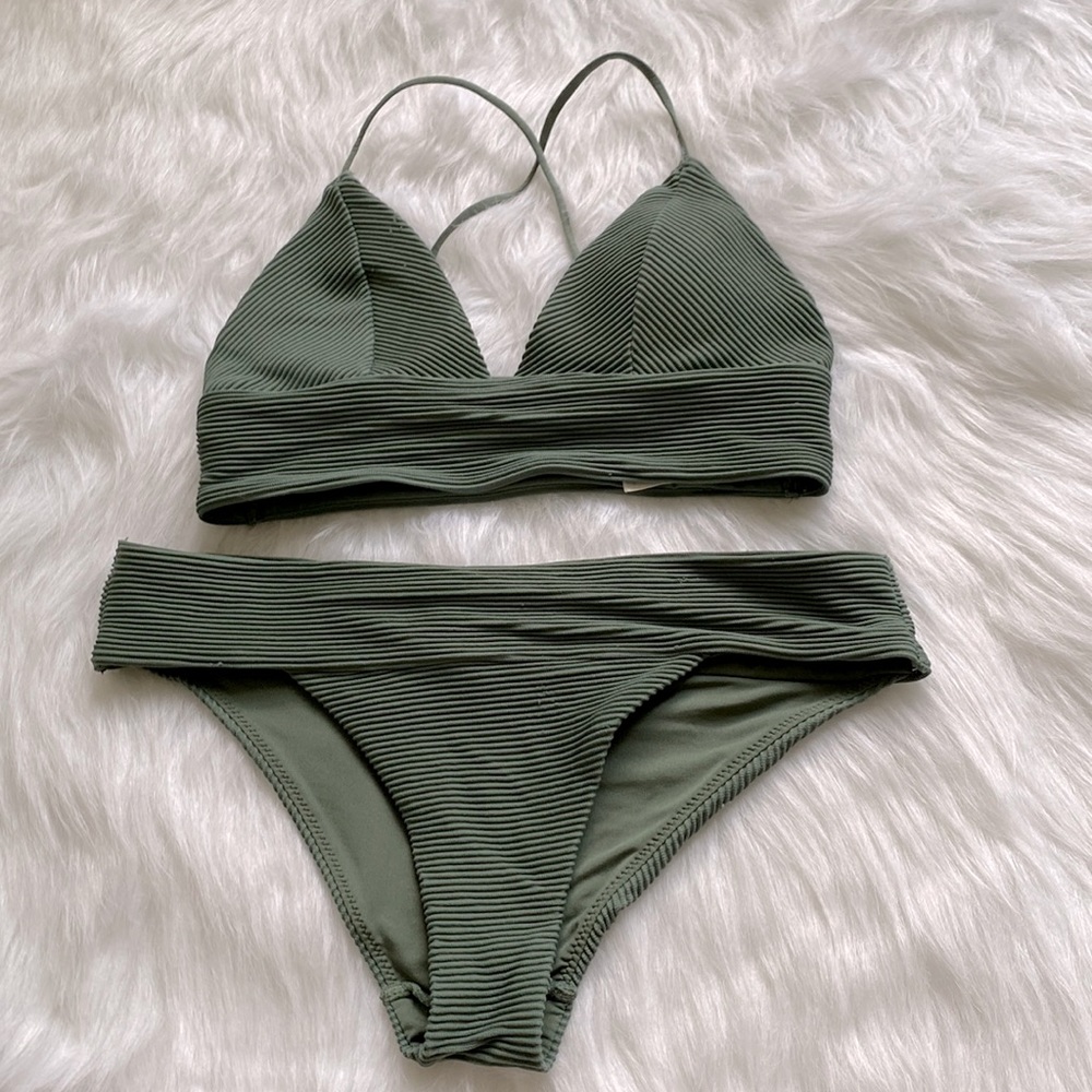 H&M Olive Green Swimsuit